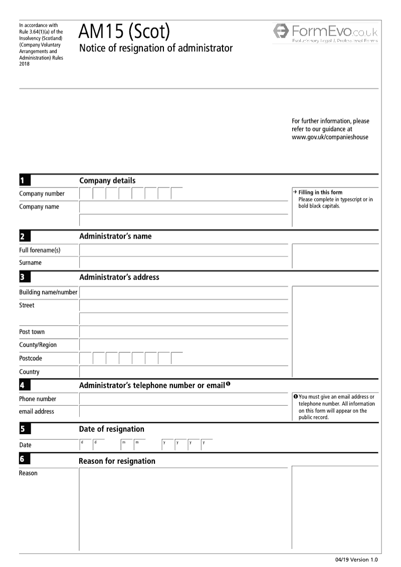 AM15 Scot Notice of Resignation of Administrator preview