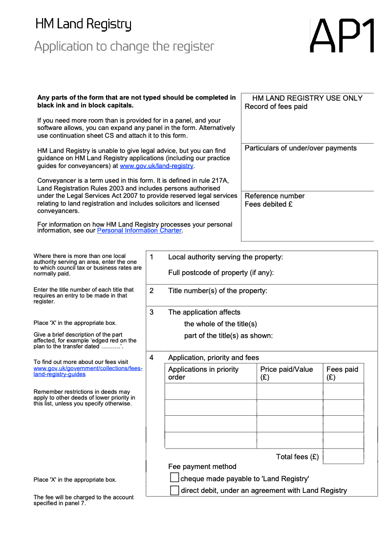 AP1 Application To Change The Register