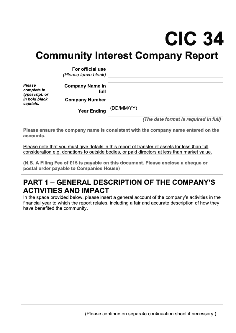 CIC34 Detailed Version Community Interest Company Report Detailed version preview