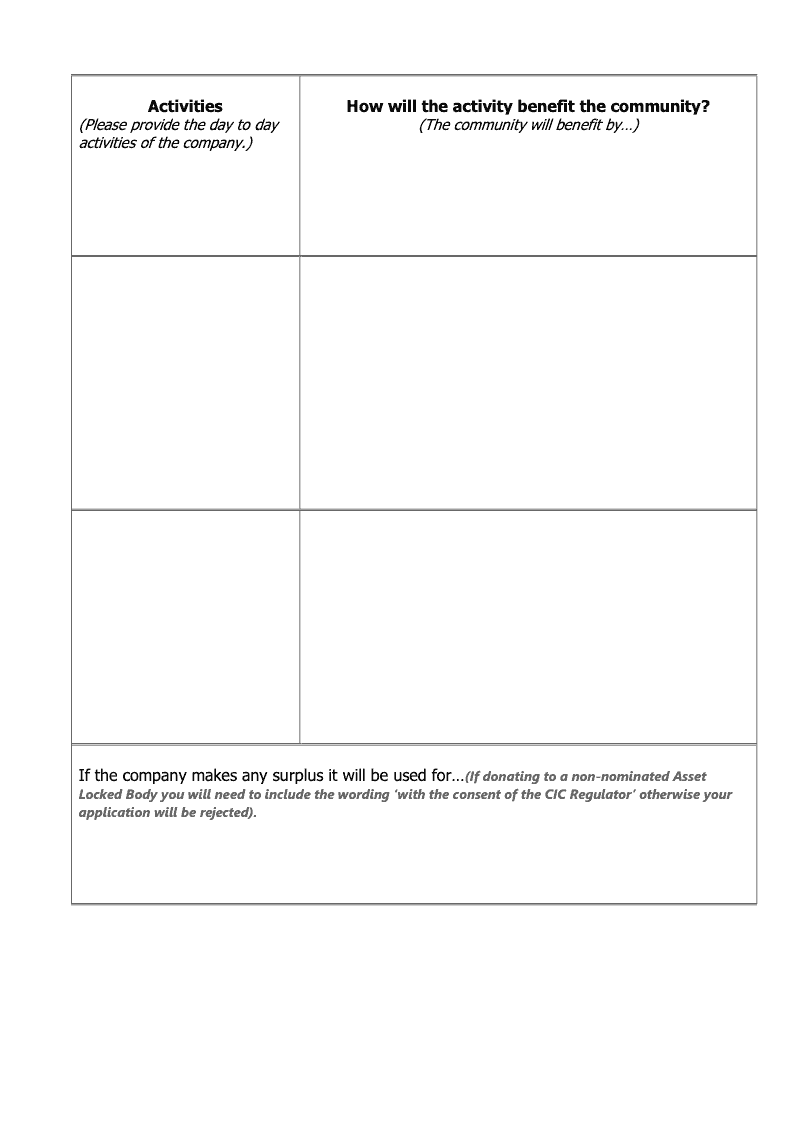 Preview thumbnail for CIC36 / CIC37 Continuation sheet