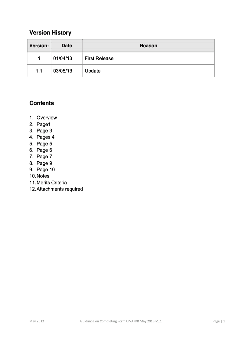 Preview thumbnail for CIV APP8 Guidance