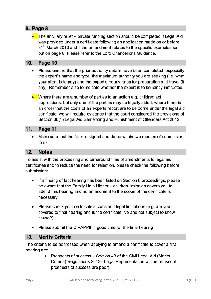 Preview thumbnail for CIV APP8 Guidance