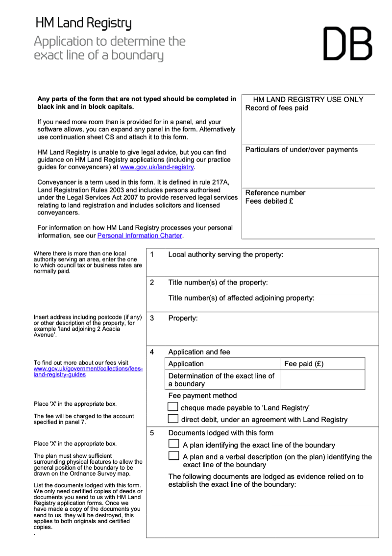 DB Application to determine the exact line of a boundary preview