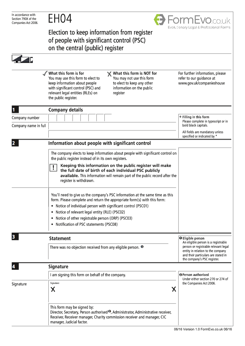 Eh04 election to keep information from register of people with