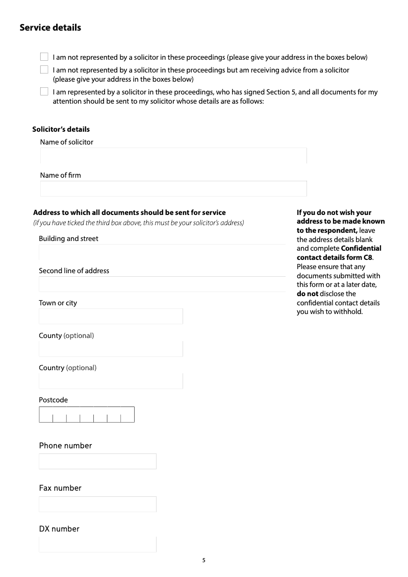 Preview thumbnail for Form A