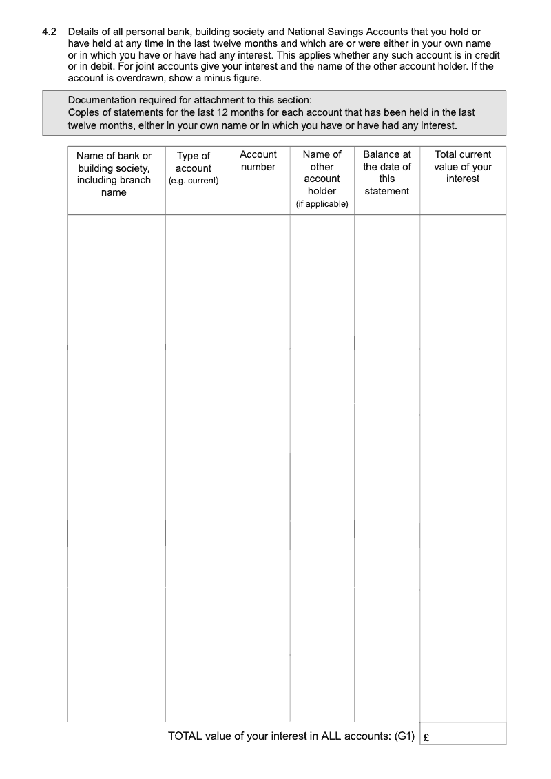 Preview thumbnail for Form E1 Long