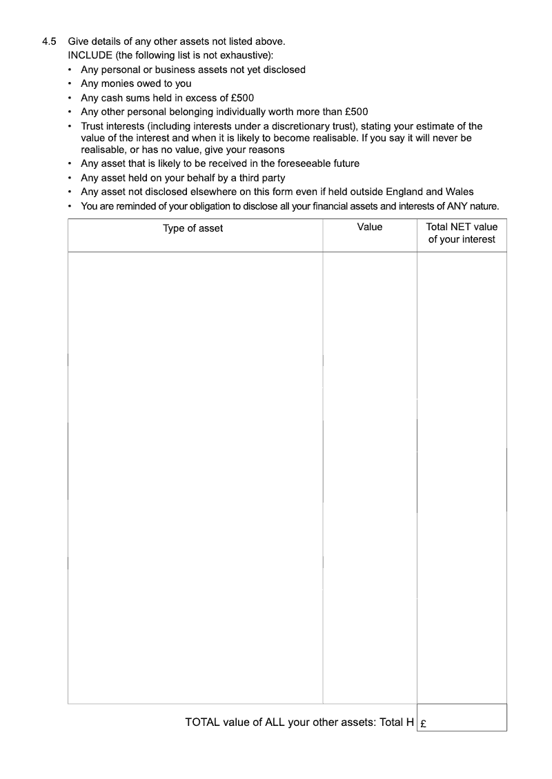 Preview thumbnail for Form E1 Long