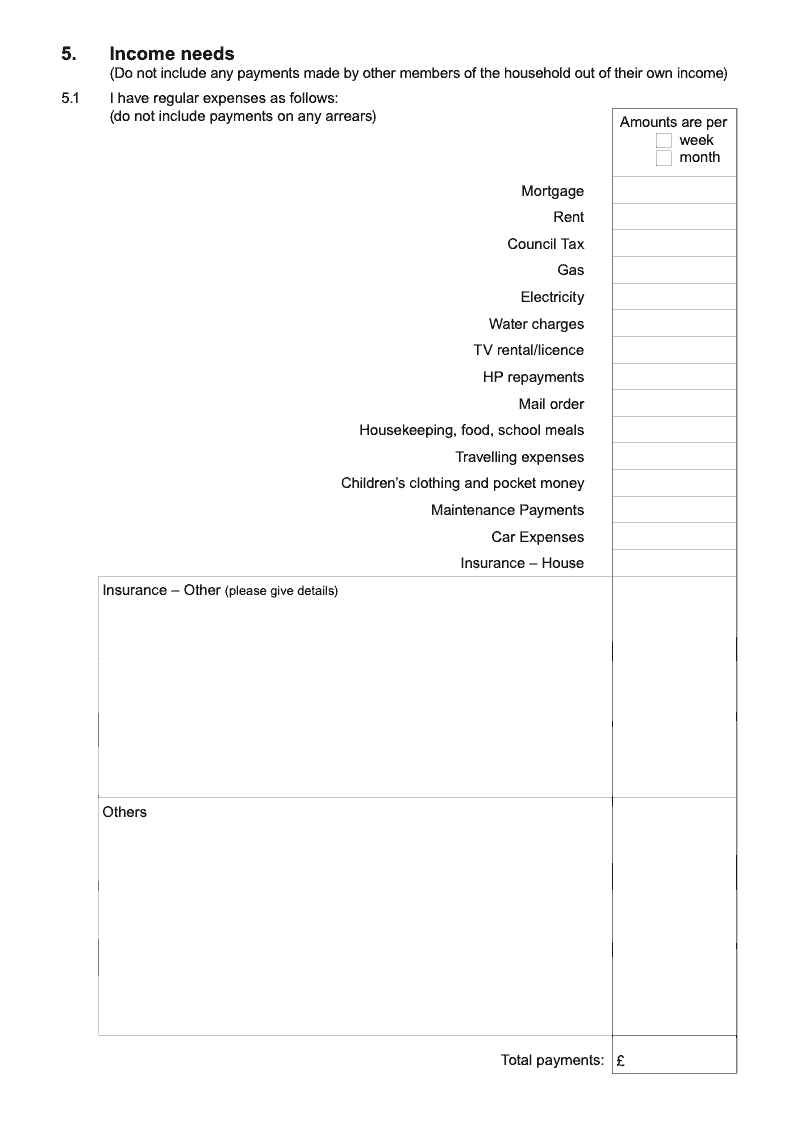 Preview thumbnail for Form E1 Long