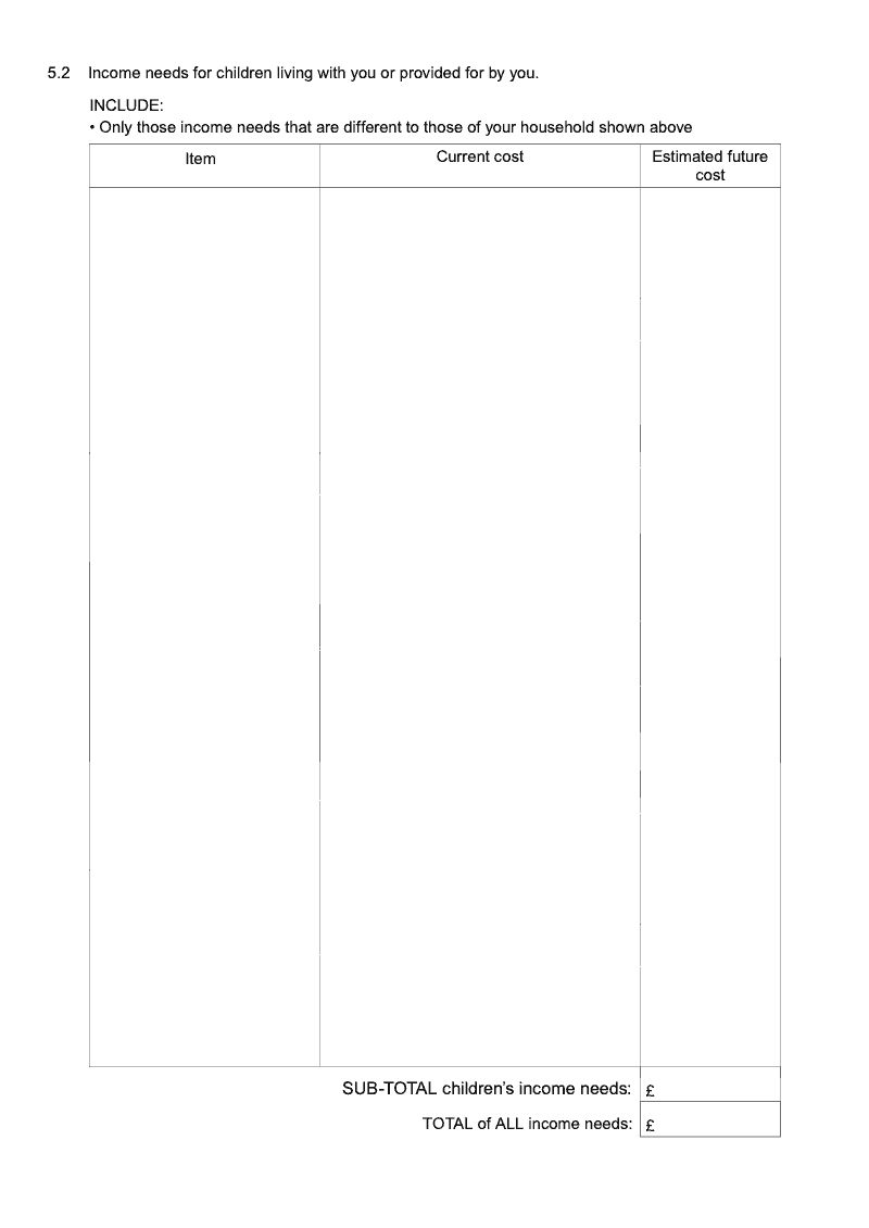 Preview thumbnail for Form E1 Long