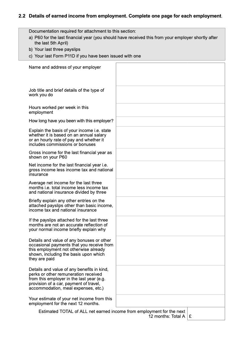 Preview thumbnail for Form E1 Long