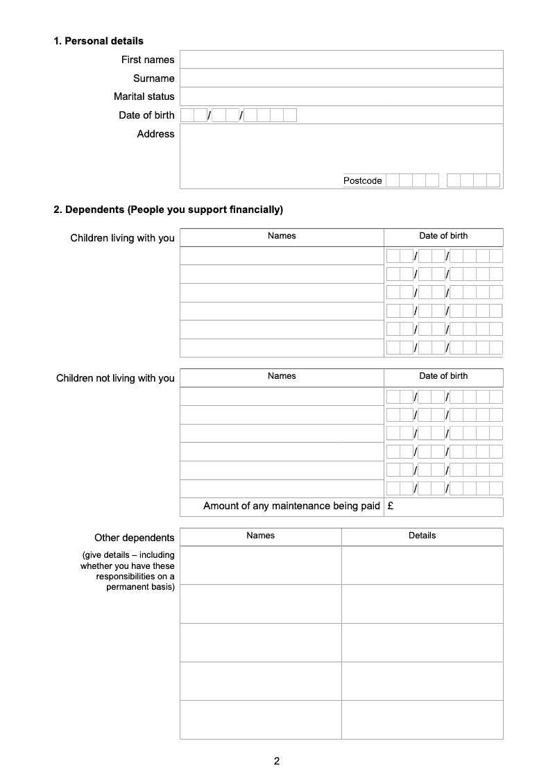 Preview thumbnail for Form E2