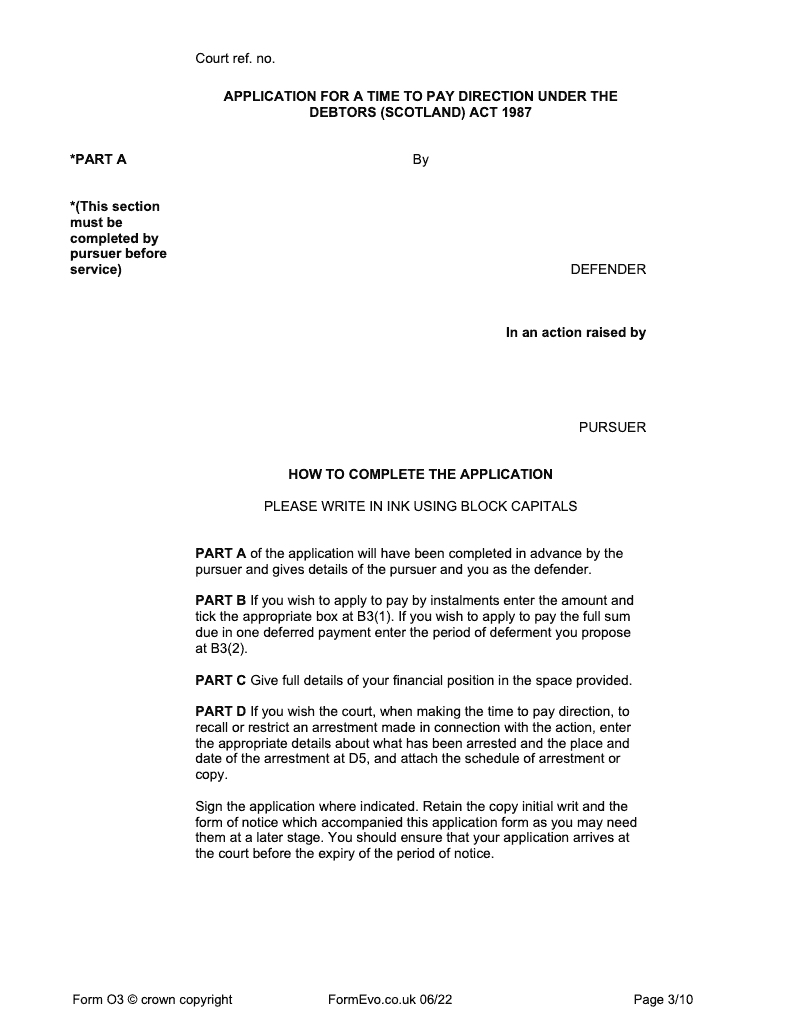 Preview thumbnail for FORM O3