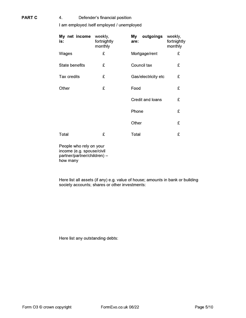 Preview thumbnail for FORM O3