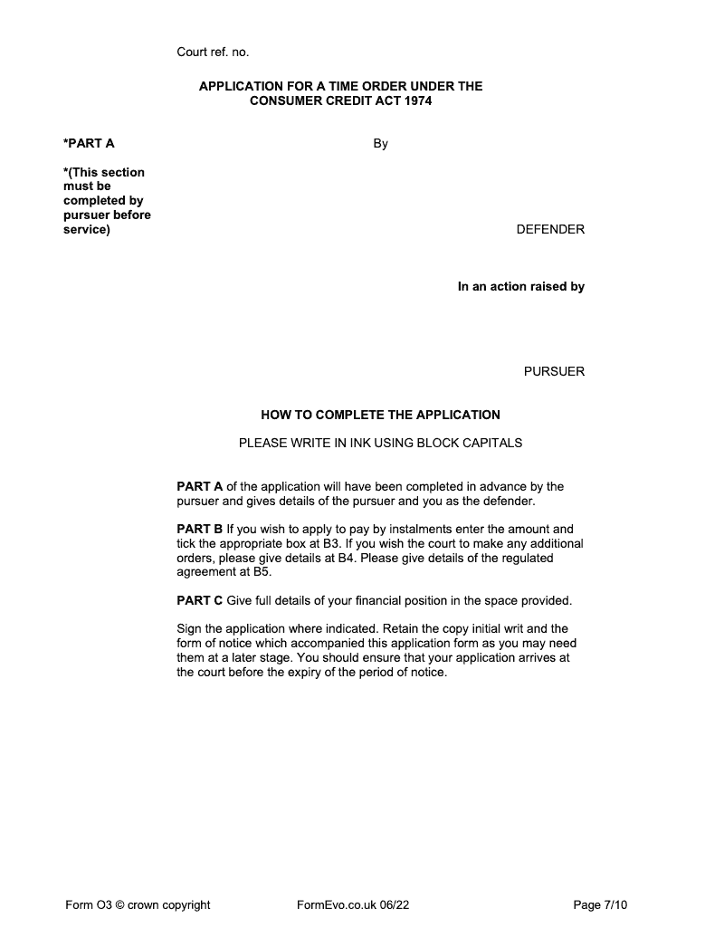 Preview thumbnail for FORM O3