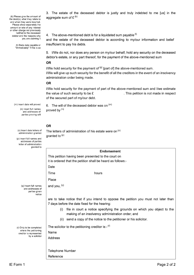 Preview thumbnail for IE Form 1