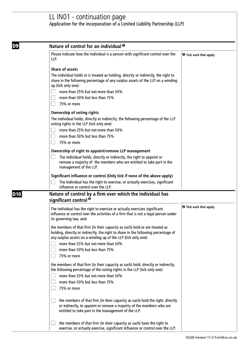 Preview thumbnail for LL IN01 Continuation Page 3