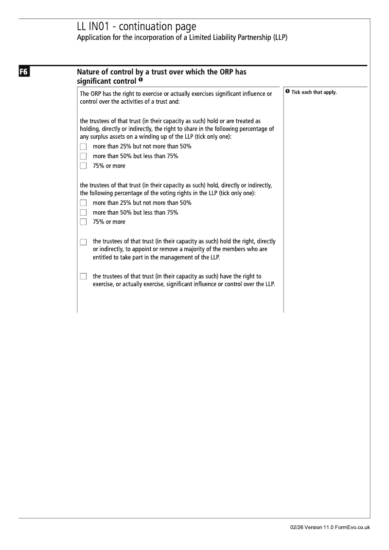 Preview thumbnail for LL IN01 Continuation Page 5