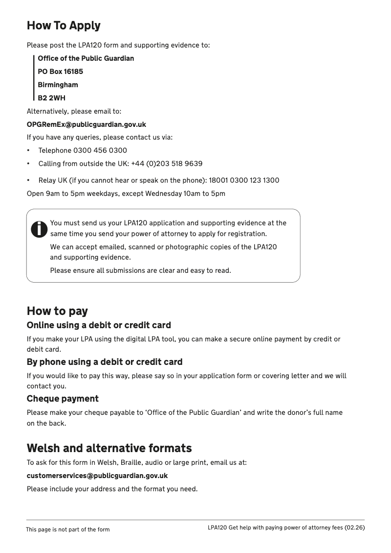 Preview thumbnail for LPA 120