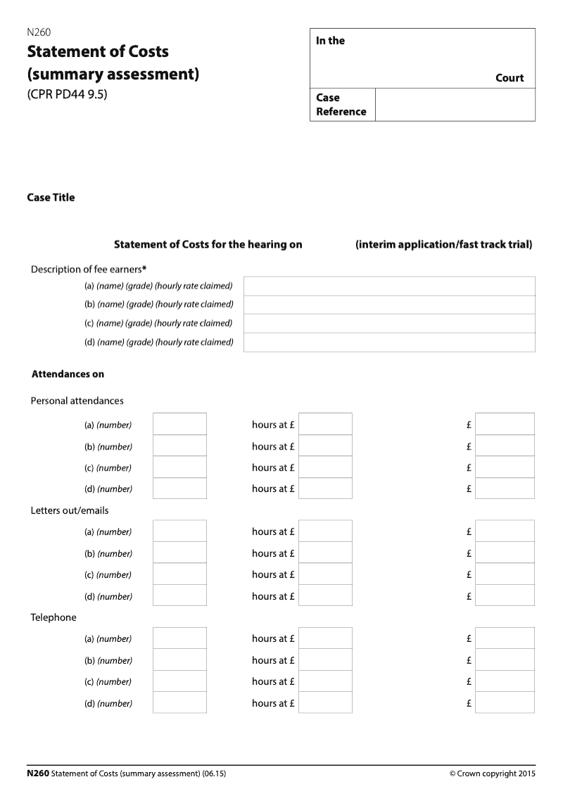 n260-statement-of-costs-summary-assessment