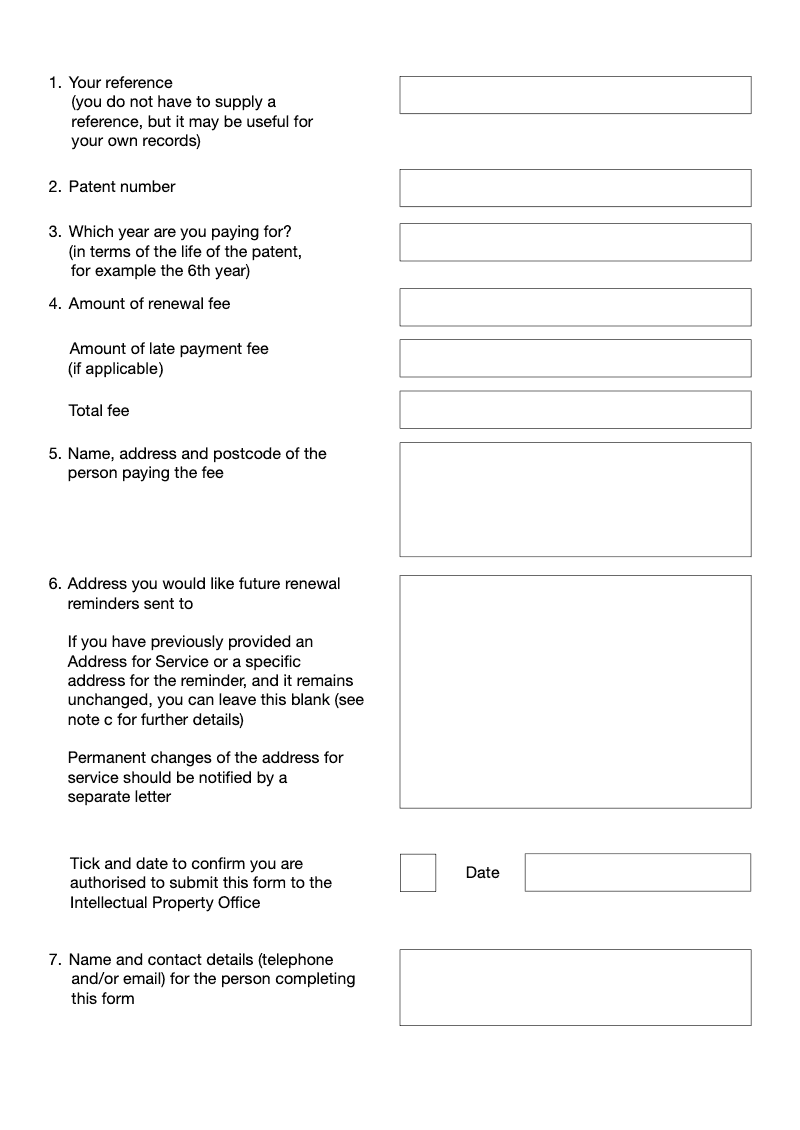 Preview thumbnail for Patents Form 12