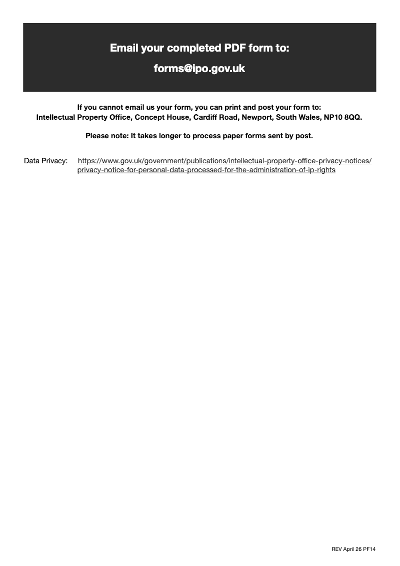 Preview thumbnail for Patents Form 14