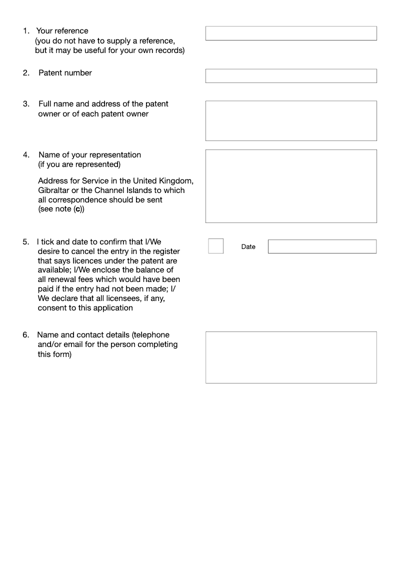 Preview thumbnail for Patents Form 30