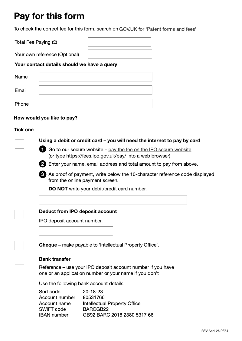 Preview thumbnail for Patents Form 34