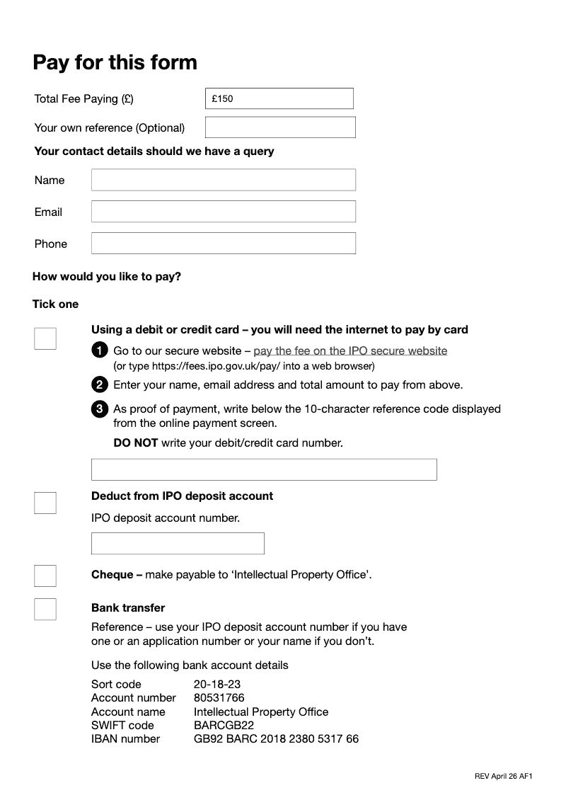 Preview thumbnail for Patents Form AF1