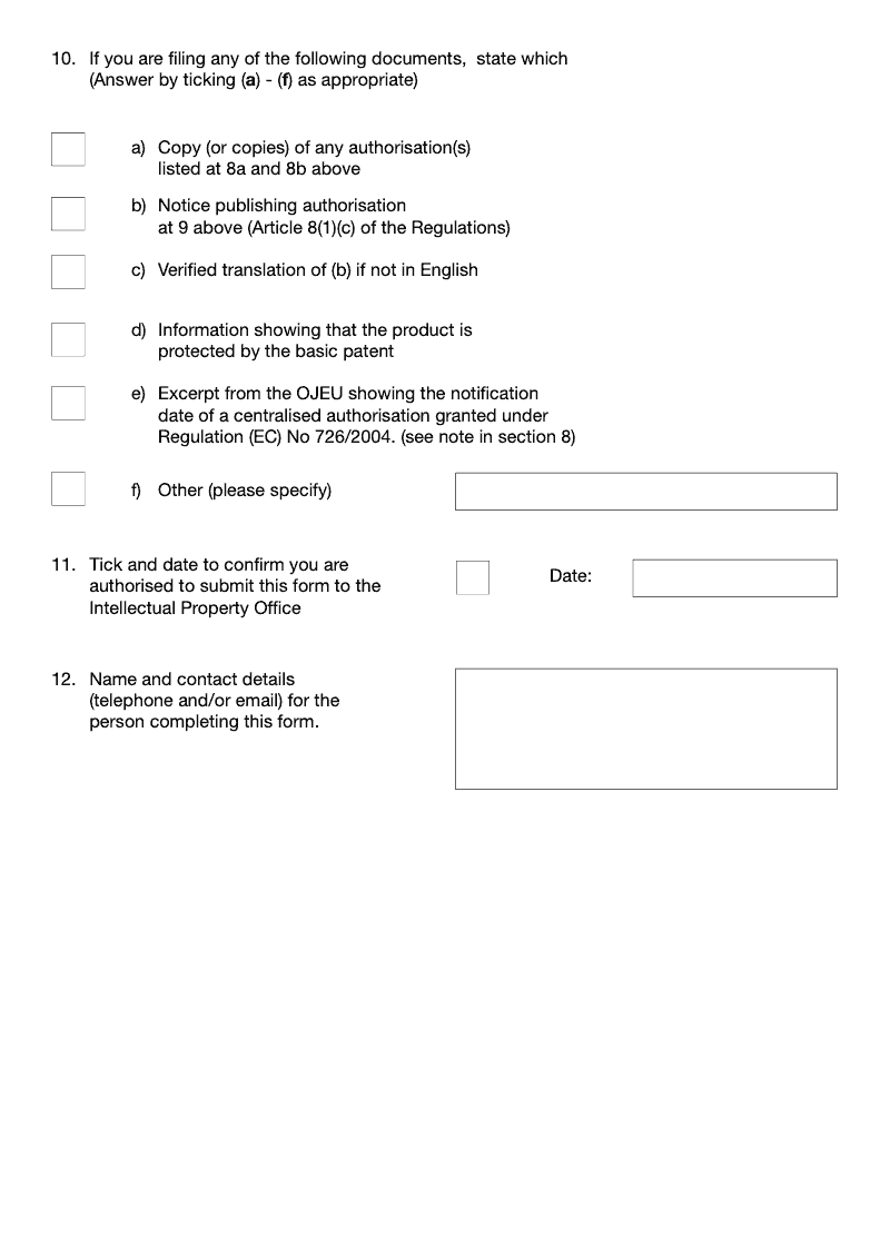 Preview thumbnail for Patents Form SP1