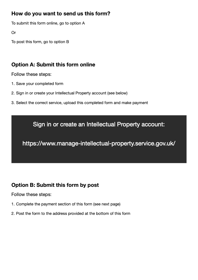 Preview thumbnail for Patents Form SP1