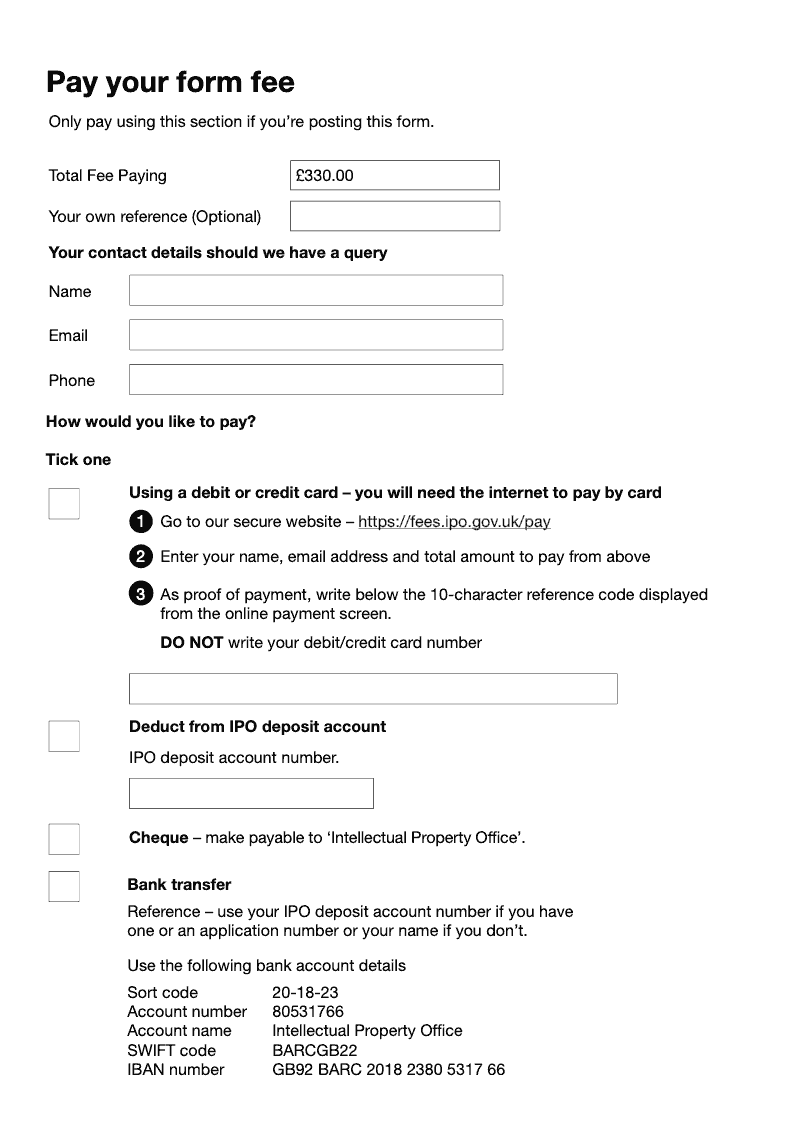 Preview thumbnail for Patents Form SP1