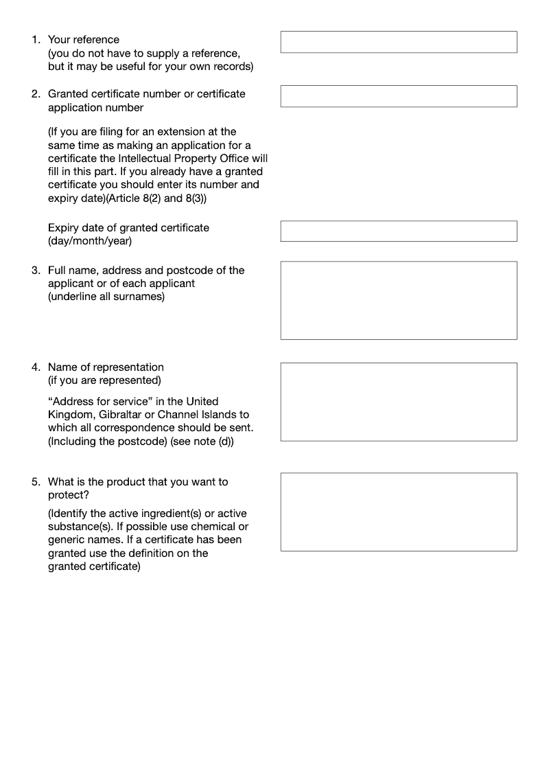 Preview thumbnail for Patents Form SP4