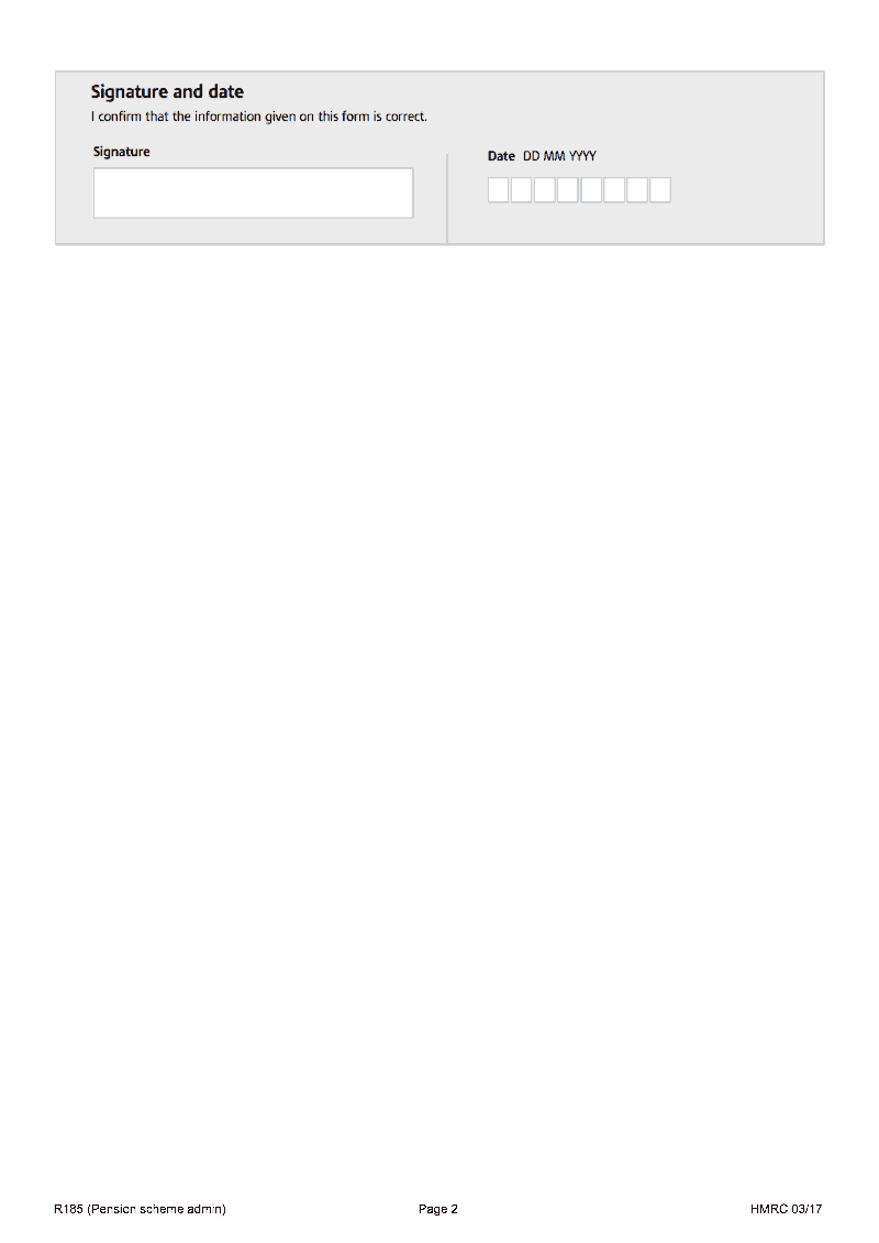 Preview thumbnail for R185 (Pension scheme admin)