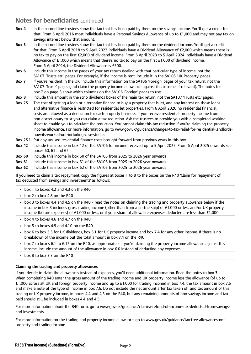 Preview thumbnail for R185 (Trust Income)