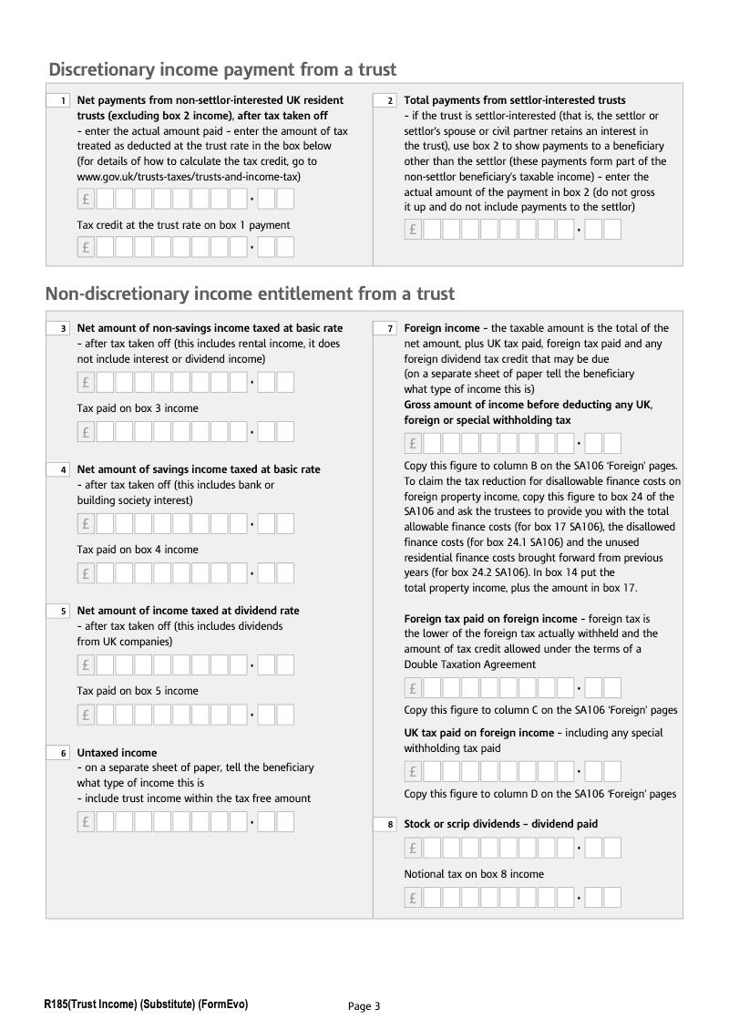 Preview thumbnail for R185 (Trust Income)
