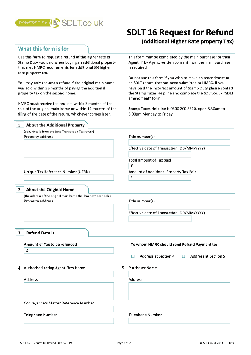 sdlt-16-refund-request-for-refund-sdlt-16-stamp-duty-land-tax