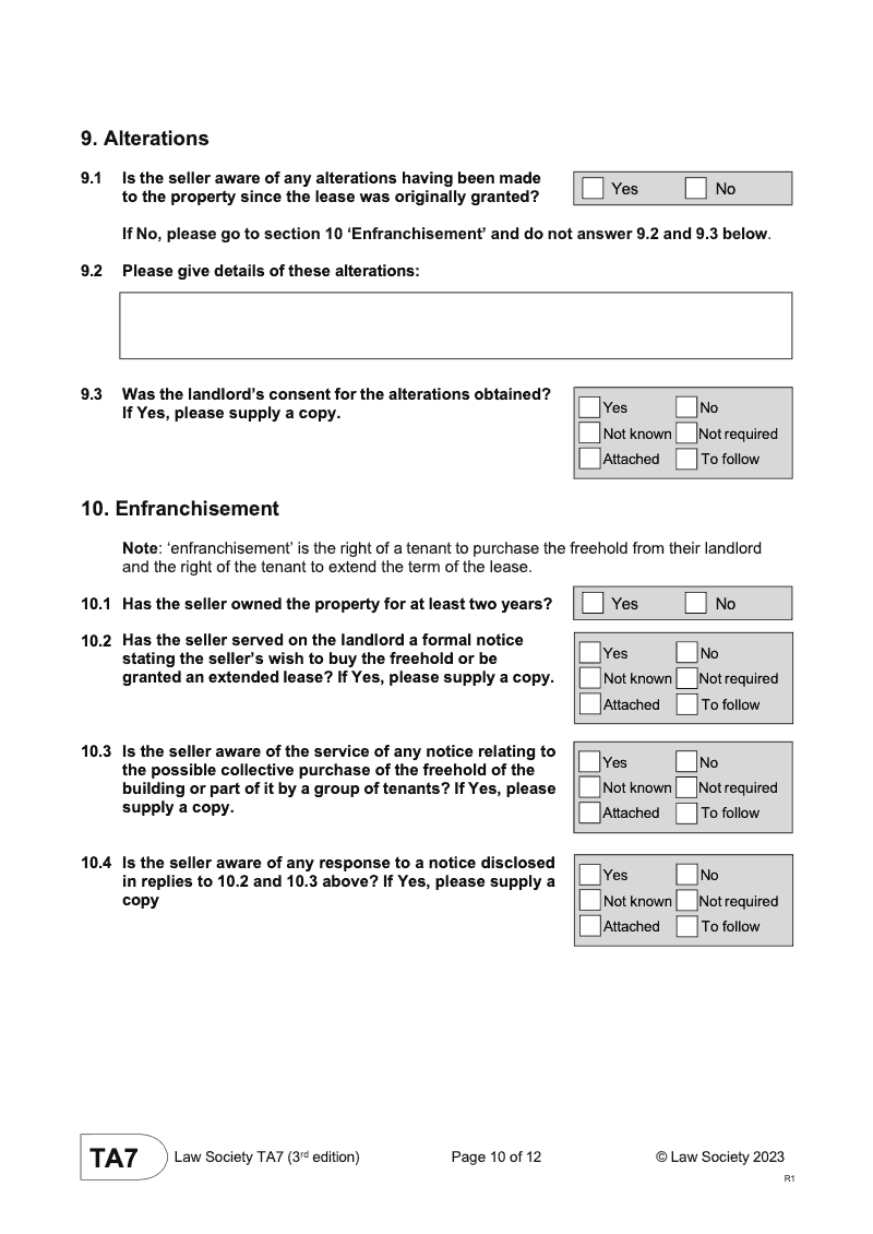 Preview thumbnail for SH19 (Section 7(2)) Continuation Page 1