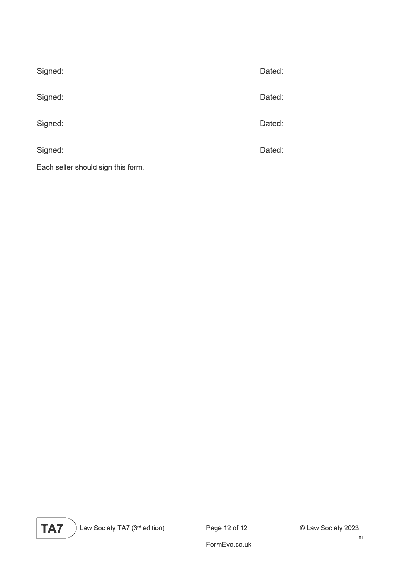Preview thumbnail for SH19 (Section 7(2)) Continuation Page 1