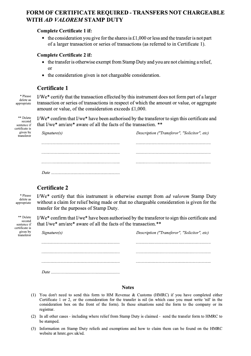 Preview thumbnail for Stock Transfer form 1