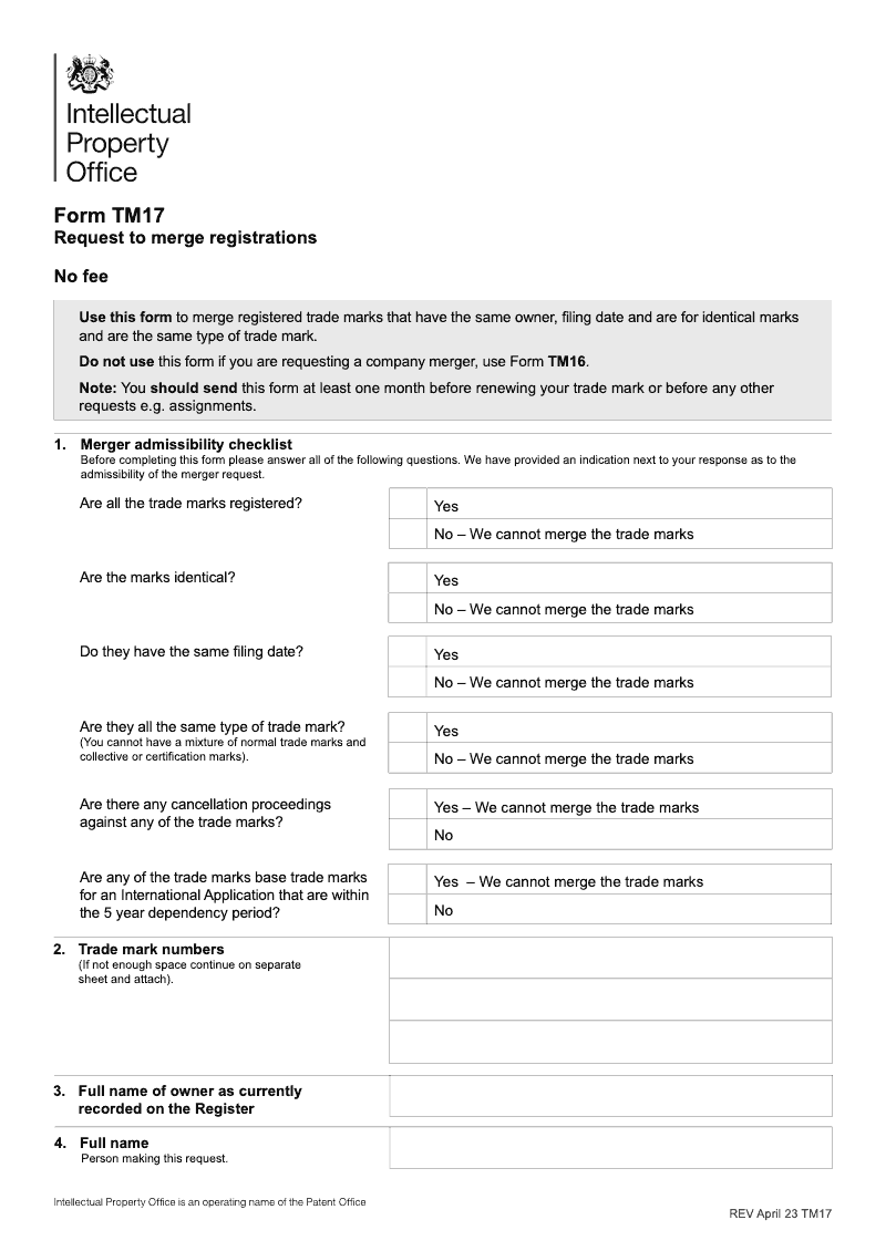 TM17 Request to merge registrations preview