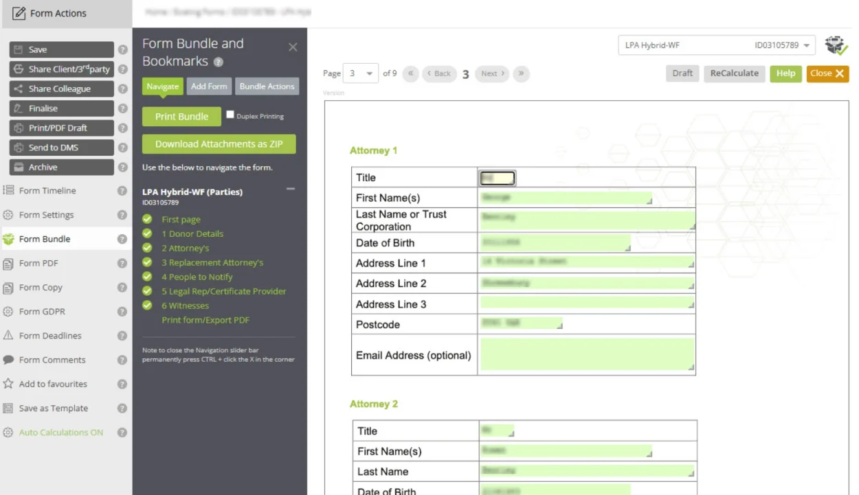 From selection through to disposal, forms move through a single connected process without relying on disconnected tools or manual handoffs.